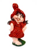 Садовая фигура из полистоуна «Девочка-клубничка», 55×25×30 см