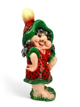 Садовая фигура из полистоуна «Девочка-клубничка», 55×25×30 см
