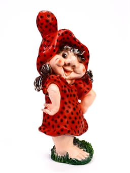 Садовая фигура из полистоуна «Девочка-клубничка», 55×25×30 см