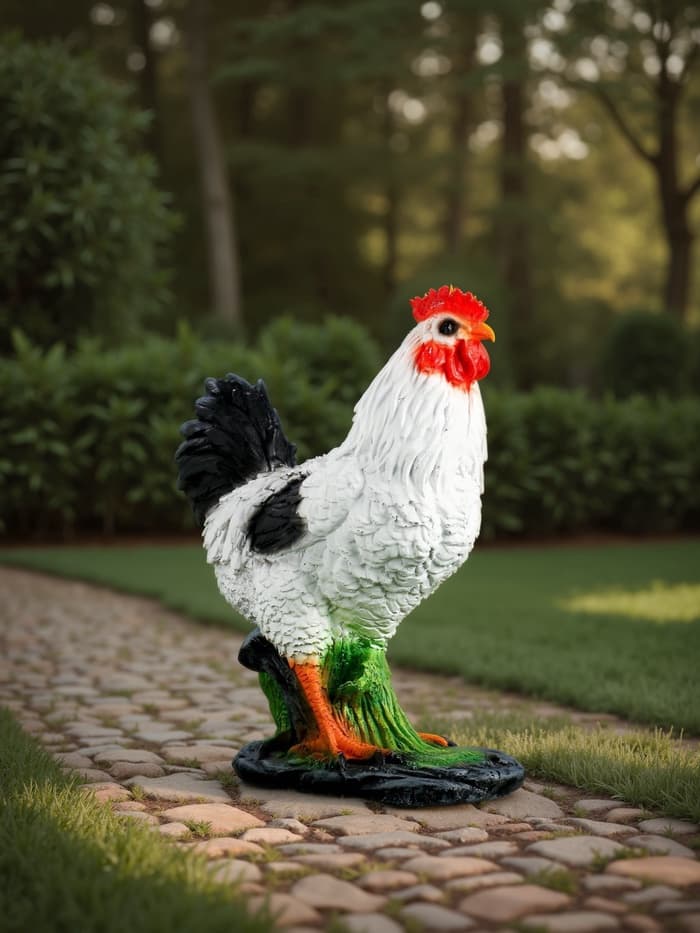 Садовая фигура из полистоуна «Курица Ряба», 35×27×16 см