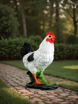 Садовая фигура из полистоуна «Курица Ряба», 35×27×16 см