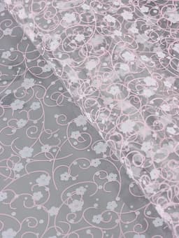 Пленка для цветов и подарков «Гипсофила» розовый - белый 0.7×7 м, 40 мкм