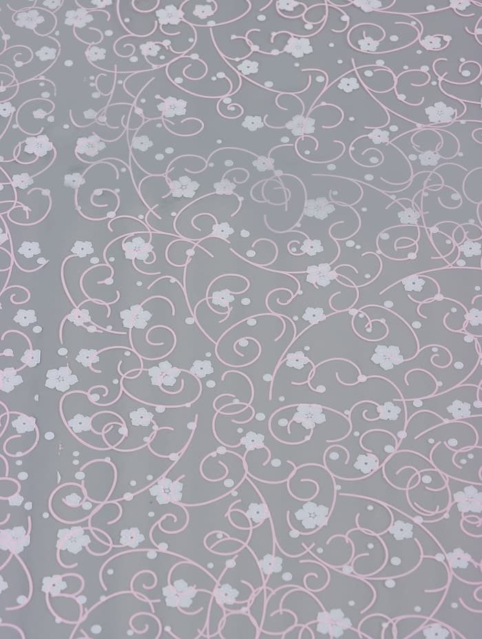 Пленка для цветов и подарков «Гипсофила» розовый - белый 0.7×7 м, 40 мкм