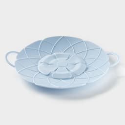 Крышка-невыкипайка силиконовая Доляна «Актеон», d=26 см, голубая