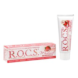 Гель для укрепления зубов R.O.C.S. Medical Minerals, для детей и подростков, со вкусом клубники, 45 г