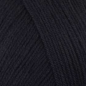 Пряжа для вязания спицами, крючком «Пехорский текстиль. Детская новинка», 100% акрил, 200 м/50 г, (02 чёрный)