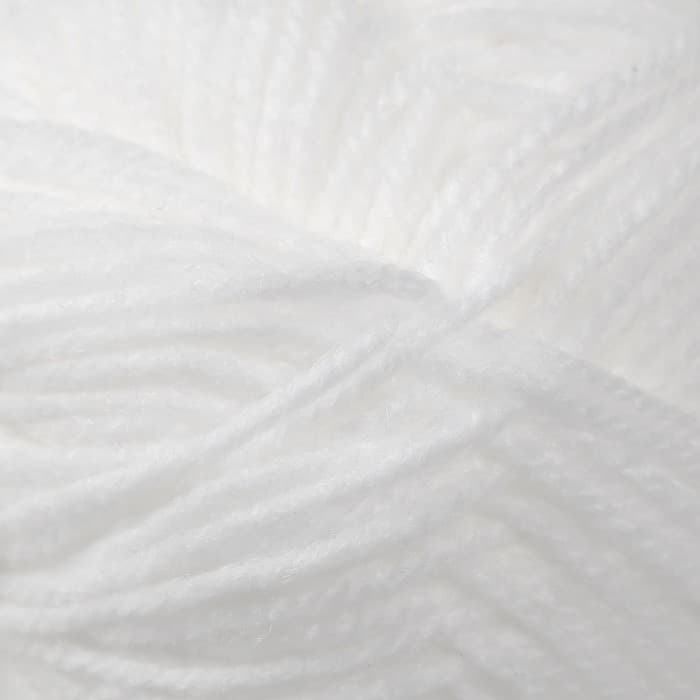 Пряжа для вязания спицами, крючком «Пехорский текстиль. Детская новинка», 100% акрил, 200 м/50 г, (01 белый)