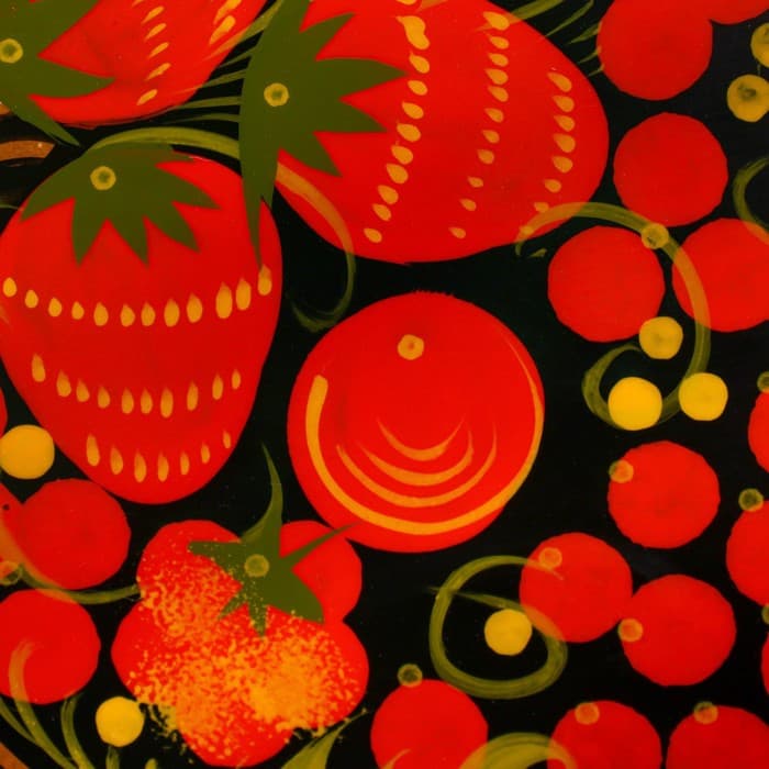 Поднос деревянный с ручками «Хохлома яркая», ручная роспись, МИКС