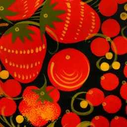 Поднос деревянный с ручками «Хохлома яркая», ручная роспись, МИКС