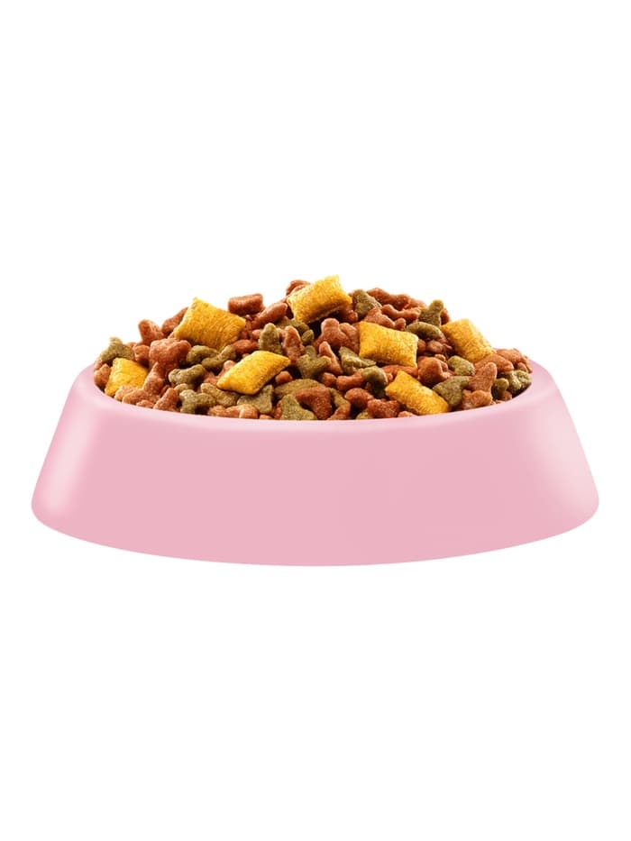 Сухой корм Whiskas для котят, индейка/морковь/молоко, подушечки, 350 г