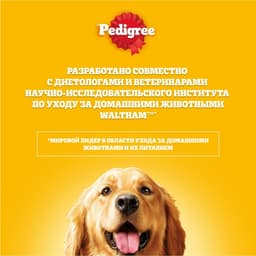 Влажный корм Pedigree для щенков, говядина в соусе, пауч, 85 г