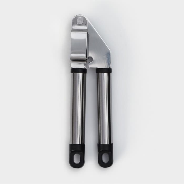 Пресс для чеснока Доляна «Помощник», 18 см, серебристый