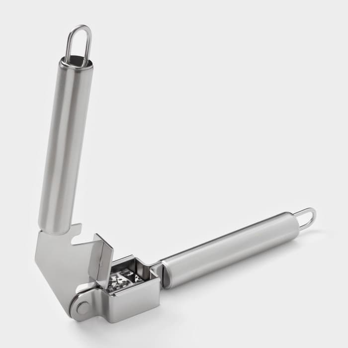 Пресс для чеснока Доляна «Металлик», 18.5 см, серебристый