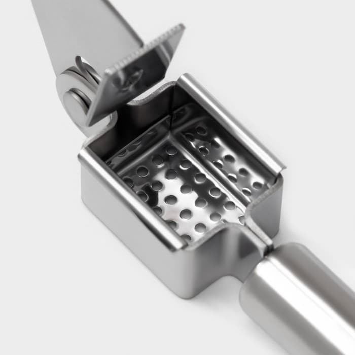 Пресс для чеснока Доляна «Металлик», 18.5 см, серебристый