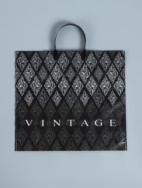 Пакет «Винтаж», полиэтиленовый с пластиковой ручкой, 38×35 см, 110 мкм