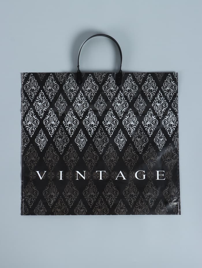 Пакет «Винтаж», полиэтиленовый с пластиковой ручкой, 38×35 см, 110 мкм