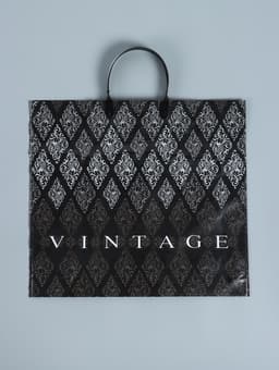 Пакет «Винтаж», полиэтиленовый с пластиковой ручкой, 38×35 см, 110 мкм