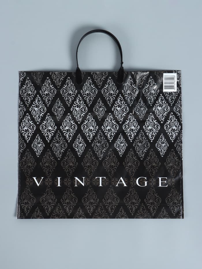 Пакет «Винтаж», полиэтиленовый с пластиковой ручкой, 38×35 см, 110 мкм