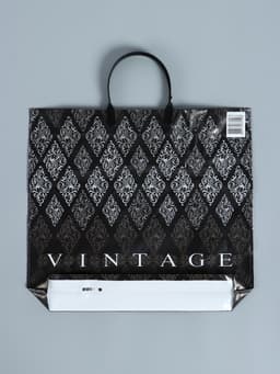 Пакет «Винтаж», полиэтиленовый с пластиковой ручкой, 38×35 см, 110 мкм