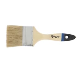 Кисть плоская ТУНДРА, натуральная щетина, деревянная рукоятка, 2.5", 63 мм