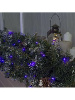 Гирлянда «Нить» 20 м, IP44, тёмная нить, 200 LED, свечение фиолетовое, 8 режимов, 220 В