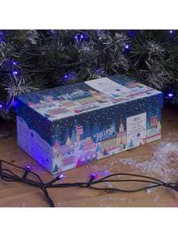 Гирлянда «Нить» 20 м, IP44, тёмная нить, 200 LED, свечение фиолетовое, 8 режимов, 220 В