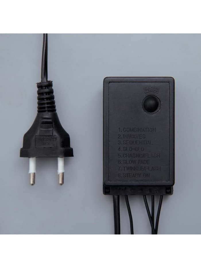 Гирлянда «Бахрома» 4×0.6 м, IP44, тёмная нить, 180 LED, свечение красное, 8 режимов, 220 В