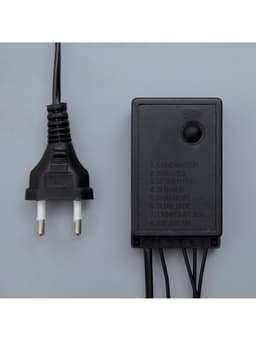 Гирлянда «Бахрома» 4×0.6 м, IP44, тёмная нить, 180 LED, свечение красное, 8 режимов, 220 В