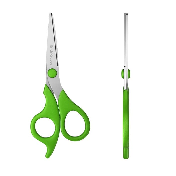 Ножницы детские ErichKrause Control Junior, 15.5 см, с закруглёнными концами лезвий, ударопрочный пластик, МИКС