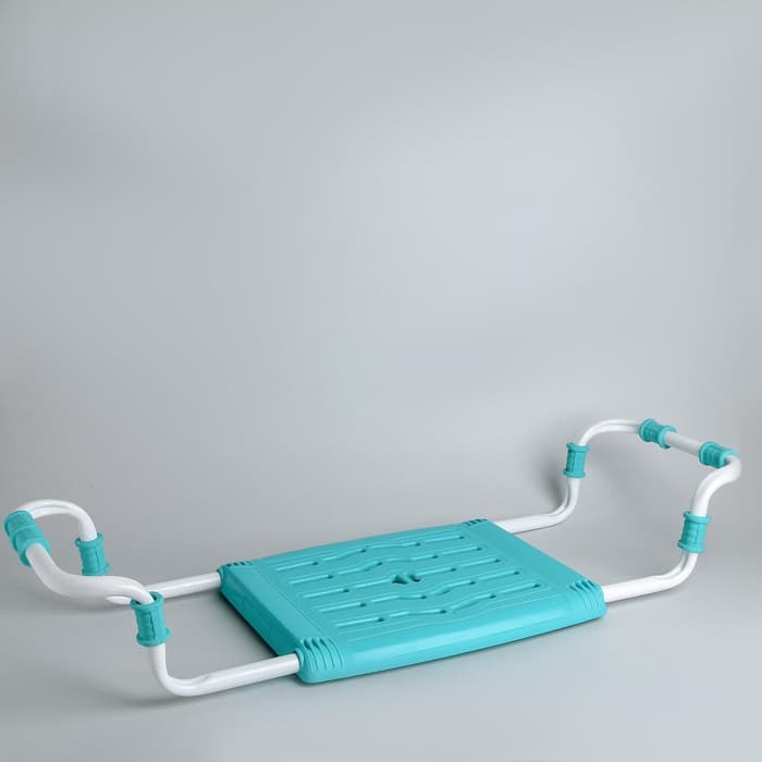 Сиденье для ванны раздвижное, 35×29 см, цвет бирюза