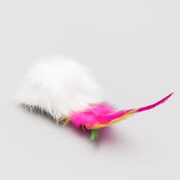 Мышь, 7.5 см, натуральный мех, белая