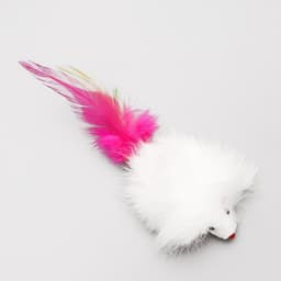 Мышь, 7.5 см, натуральный мех, белая