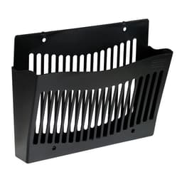 Лоток для бумаг Стамм, А4, настенный, пластиковый, 1 отделение, чёрный, 26×10×34 см