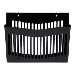 Лоток для бумаг Стамм, А4, настенный, пластиковый, 1 отделение, чёрный, 26×10×34 см