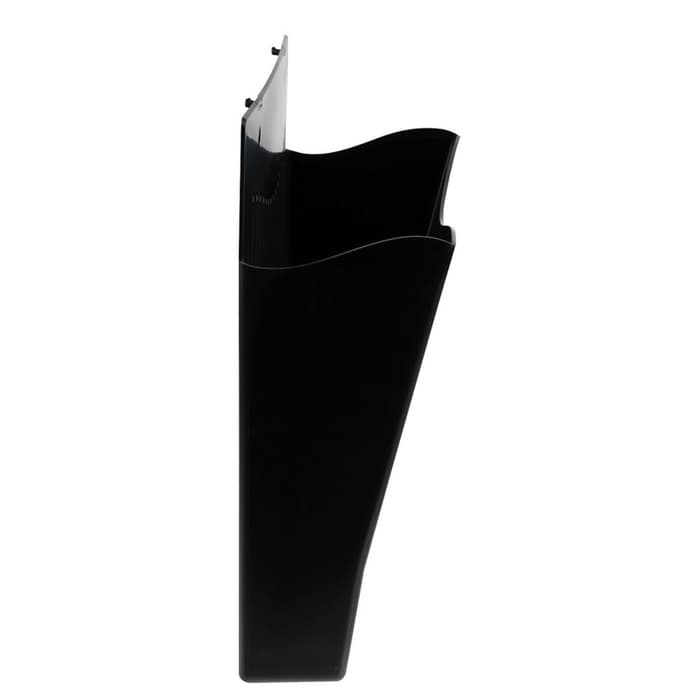 Лоток для бумаг Стамм, А4, настенный, пластиковый, 1 отделение, чёрный, 26×10×34 см