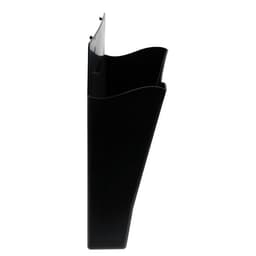 Лоток для бумаг Стамм, А4, настенный, пластиковый, 1 отделение, чёрный, 26×10×34 см