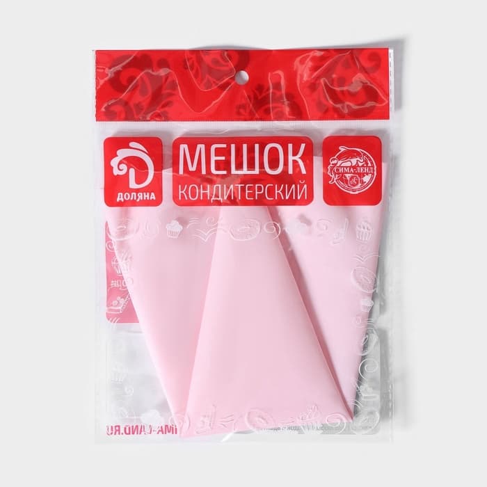 Кондитерский мешок Доляна «Алирио», 31×17.5 см, розовый