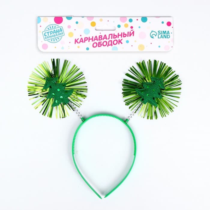 Ободок новогодний карнавальный «Яркая ёлочка»