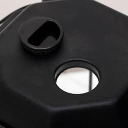 Аквариум «Восьмигранный» с крышкой, 24 литра, 25×25×45/50 см, чёрный