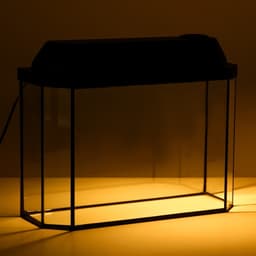 Аквариум «Панорамный» с крышкой, 15 л, 40×14.5×27/32 см, чёрный