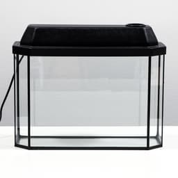 Аквариум «Панорамный» с крышкой, 15 л, 40×14.5×27/32 см, чёрный