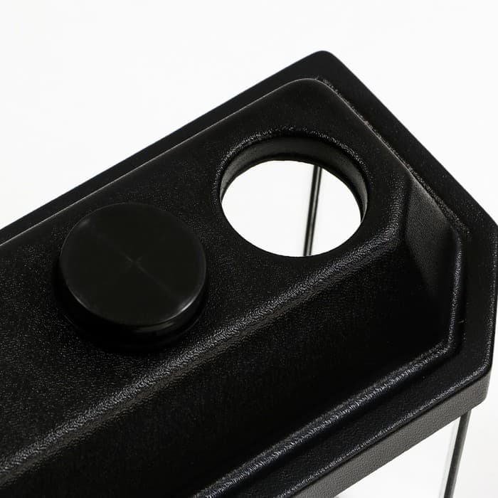 Аквариум «Панорамный» с крышкой, 15 л, 40×14.5×27/32 см, чёрный