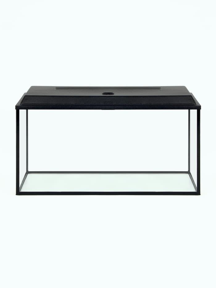 Аквариум «Прямоугольный» с крышкой, 200 л, 100×40×50/57 см, чёрный