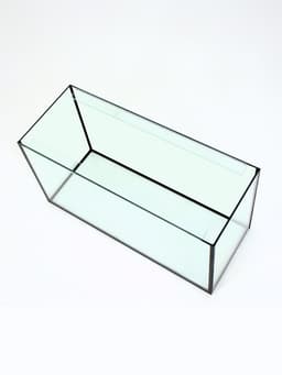 Аквариум «Прямоугольный» с крышкой, 200 л, 100×40×50/57 см, чёрный