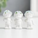 Фигурка полистоун «Ангелочек малышок», голубой веночек, 3×1.5×2 см, МИКС