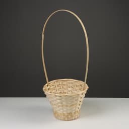 Корзина плетёная, 23×17/53 см, натуральный, бамбук