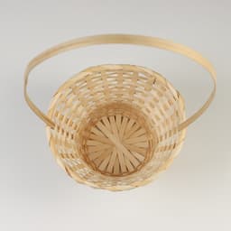 Корзина плетёная, 23×17/53 см, натуральный, бамбук