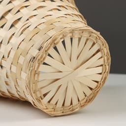 Корзина плетёная, 23×17/53 см, натуральный, бамбук