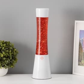 Светильник «Цилиндр» Е14 белая, лава, блёстки 40×11×11 см RISALUX