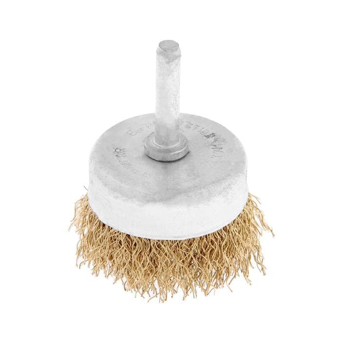 Щетка металлическая для дрели ТУНДРА, со шпилькой, «чашка», 50 мм